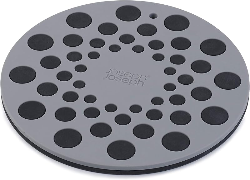 Joseph Joseph Spot-On Round Silicone Pads 2-Piece Set Grey Heat Resistant 220C