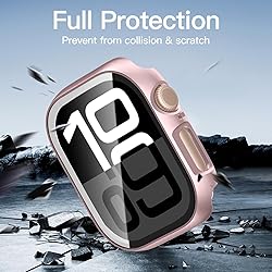 Adorve 3 Pack Tempered Glass Case for Apple Watch