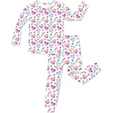 babee Reshinee Bamboo Viscose Toddler Girls Kids Pajamas Unicorn Mermaid Pjs Long Sleeve Snug fit 12M-8Y 2pcs Soft Jammies