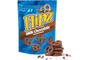 Flipz Milk Chocolate Covered Pretzels (5oz, Pack of 6), Perfect Sweet, Salty, & Crunchy Snack For Adults And Kids