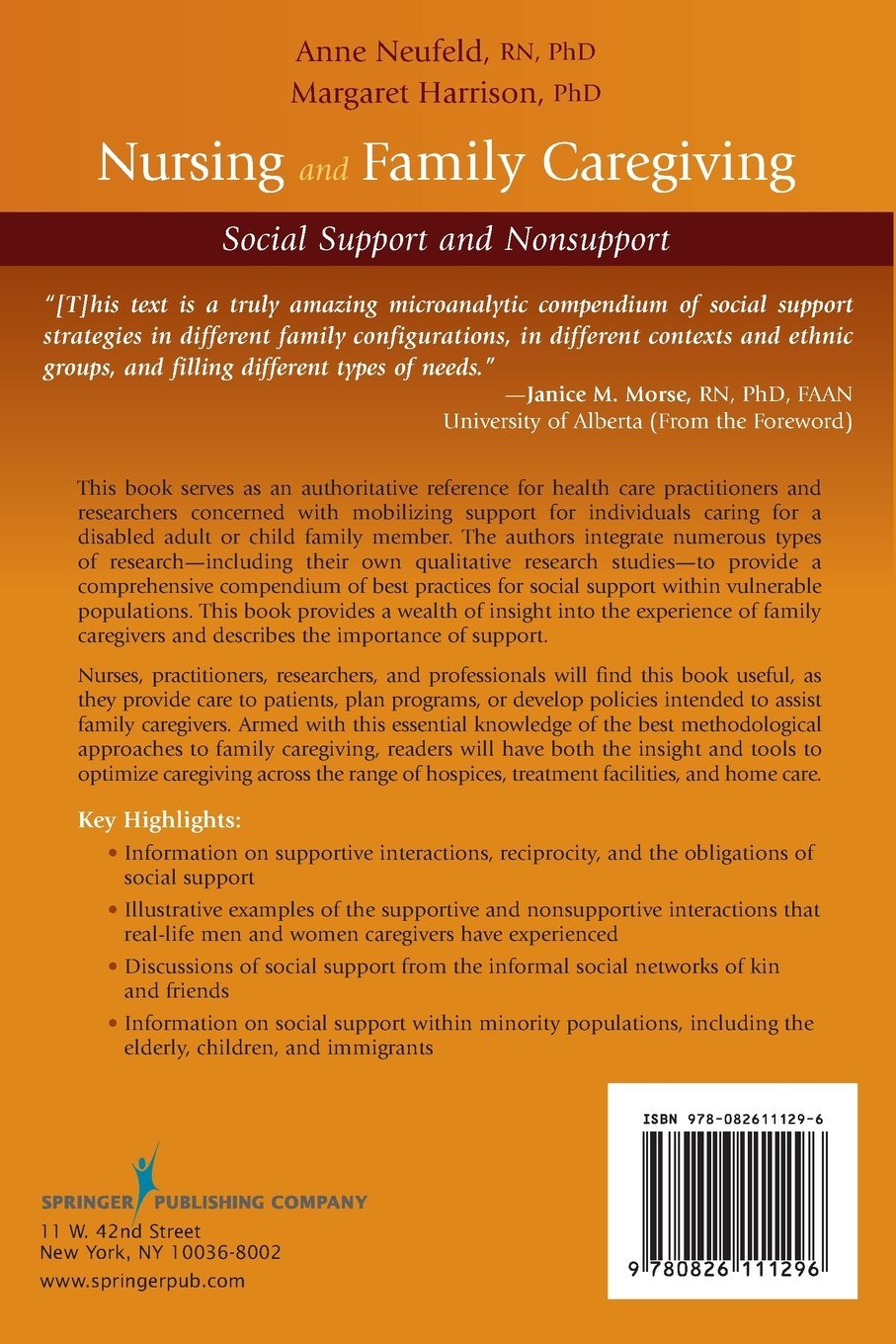 Nursing And Family Caregiving Social Support And Nonsupport - 