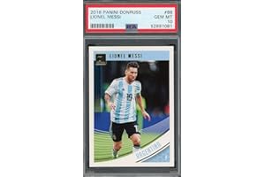 POWERS COLLECTIBLES Lionel Messi 2018 Panini Donruss Soccer Card #88 Graded PSA 10
