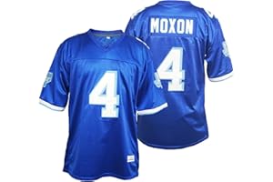 FieldFames Men Jonathan Moxon 4 Lance Harbor 7 Billy Bob 69 Tweeder 82 West Canaan Football Jersey Sewn Shirt Blue White