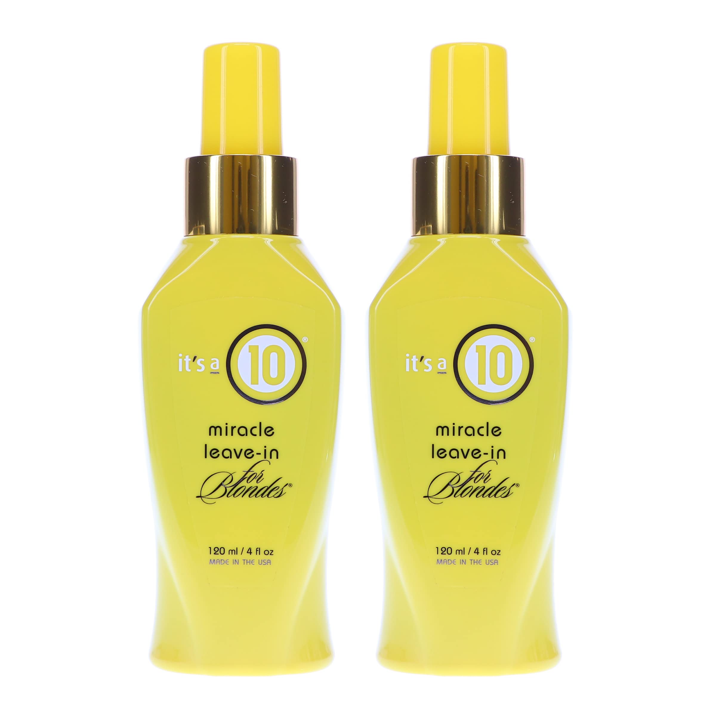 ITS A 10 by It's a 10 MIRACLE LEAVE IN PRODUCT FOR BLONDES 4 OZ (Package Of 2) Image