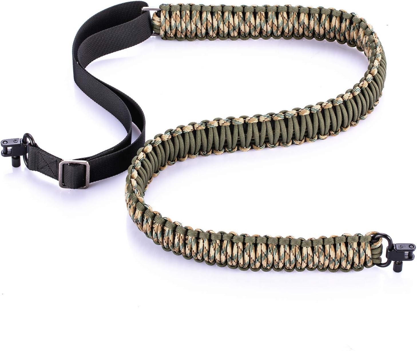 SOMA Rifle Sling 550 Paracord 2 Point Gun Slings Adjustable Shotgun Strap w/Swivels for Outdoor Hunting (Green&Camo) : Sports & Outdoors