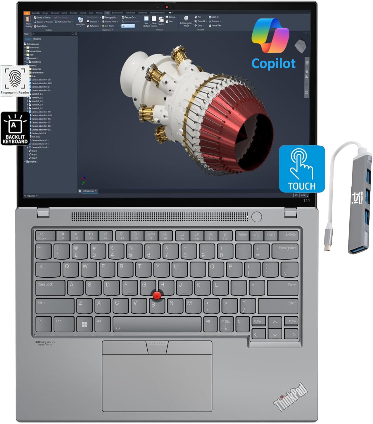 Lenovo ThinkPad P14s Mobile Workstation Laptop for Designer, Engineering (14