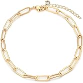 MEVECCO Bracelet for Women 14K Gold Plated Dainty Chain Simple Jewelry Cute Handmade Minimalist for Her