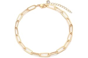 MEVECCO Bracelet for Women 14K Gold Plated Dainty Chain Simple Jewelry Cute Handmade Minimalist for Her