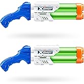 XSHOT Small Dual Stream Water Blaster 2 Pack by ZURU Dual Play Water Toy, Dual Stream Blaster, Water Toy for Children, Teen and Adults