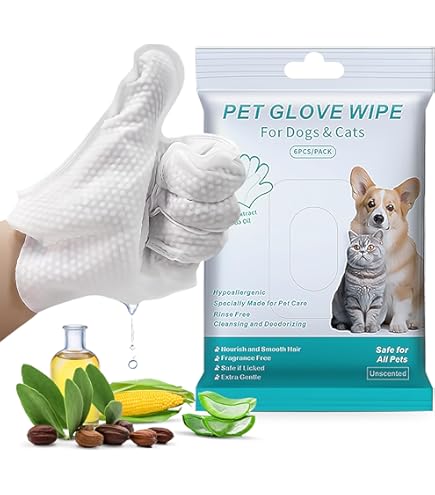 Dog Wipes For Paws And Butt Dog Cleaning Gloves 30pk Thick