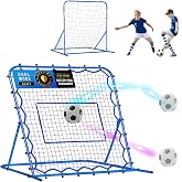 Soccer Baseball Rebounder Soccer Goal Net, Volleyball Rebound Pitchback Net | Quick Switch Angle Soccer Softball Training for Ball Control, Passing, Bounce Back Practice, Easy Setup Lacrosse Soccer Gifts