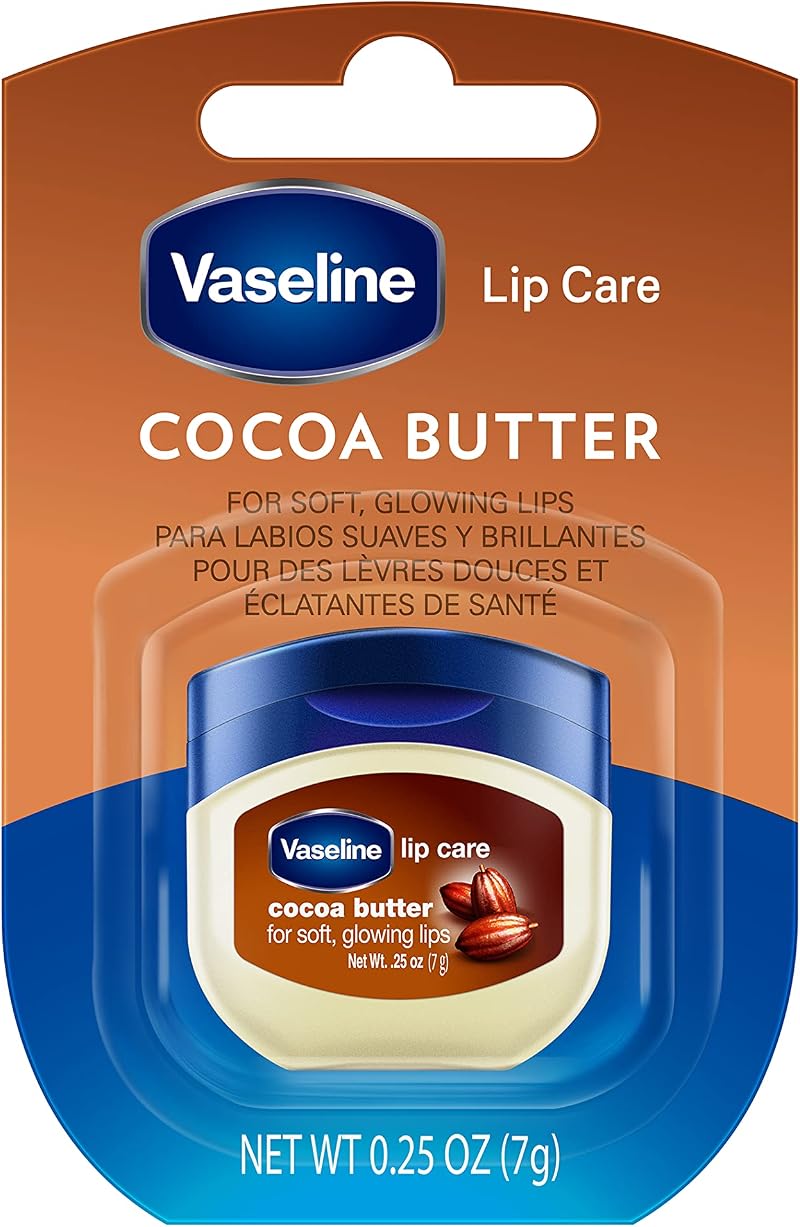 Vaseline Lip Therapy Cocoa Butter Balm .25 oz Pack of 3