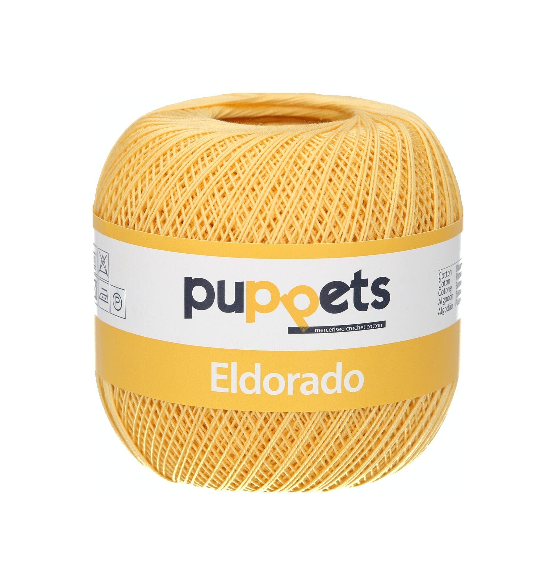 Puppets Crochet Yarn, Cotton, 4237, Stärke 12, 100g