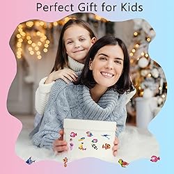 24 Sheets(400+) Fish 3D Puffy Stickers for Toddlers