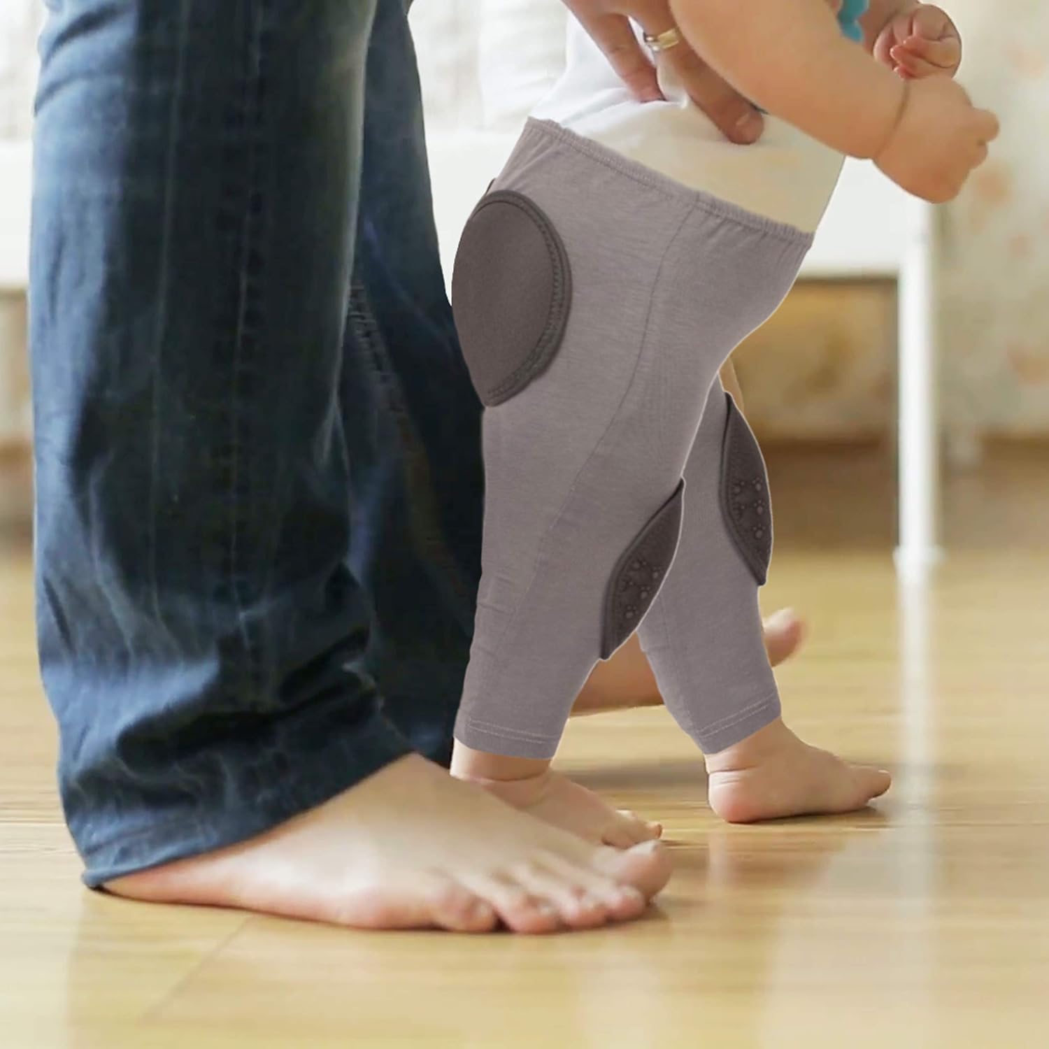 Sevi Baby Protective Pants for Babies, Padded Pants for Toddler, Patented Crawling Pants for Babies (Made in Turkey) - Gray: Clothing