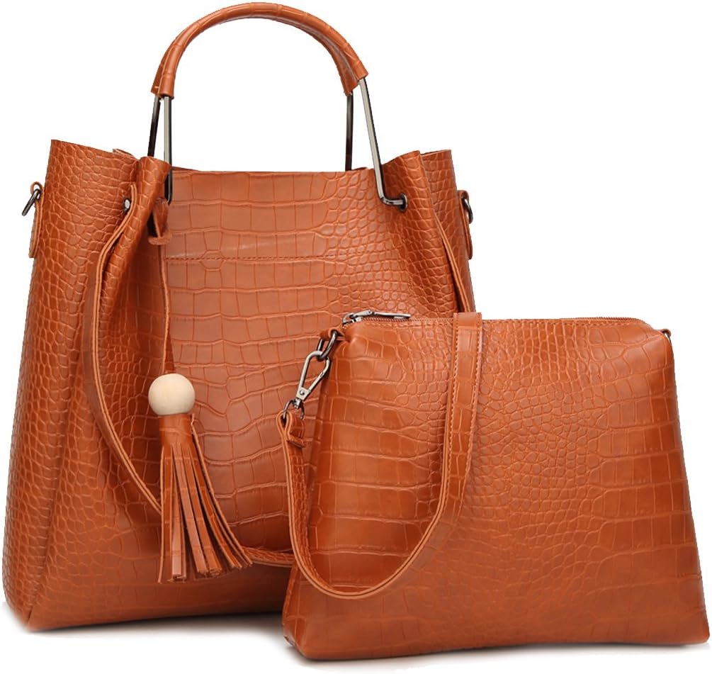 Trendy & Designer Crocodile pattern Luxury Handbag Italian Design Handbag for Women & Girls (Set of 2) Combo