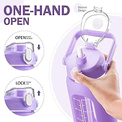 kytffu 56oz Glass Water Bottles with