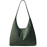 KALIDI Casual Tote Bag Vegan Leather Hobo Zipper Work Bag Weekender Shoulder for Women Shoulder Travel Purse