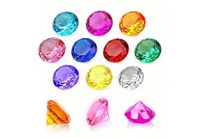 NLR [20pcs 4cm] Big Size Kids Diamond Toy, Acrylic Gem Set, Pirate Treasure Hunt Toy | Easter Egg Filler | Diving Instructor 