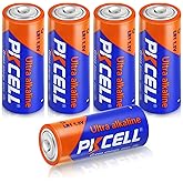 PKCELL N Size 1.5V Alkaline Batteries, 5 Pack MN9100/E90/LR1 Battery | Compatible with Medical Devices, GPS Trackers, Flashlights, Key Fobs, 10-Year Shelf Life