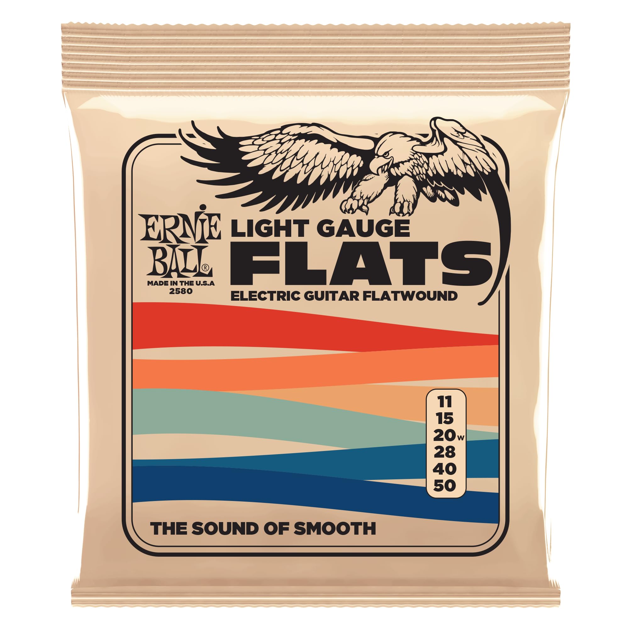Ernie Ball Light Flatwound Electric Guitar Strings - 11-50 Gauge