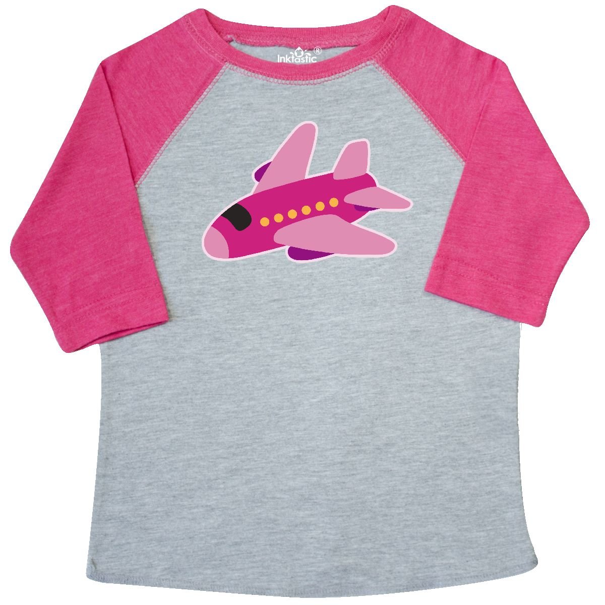 inktastic Girls Pink Airplane Pilot Toddler TShirt Tees Baby
