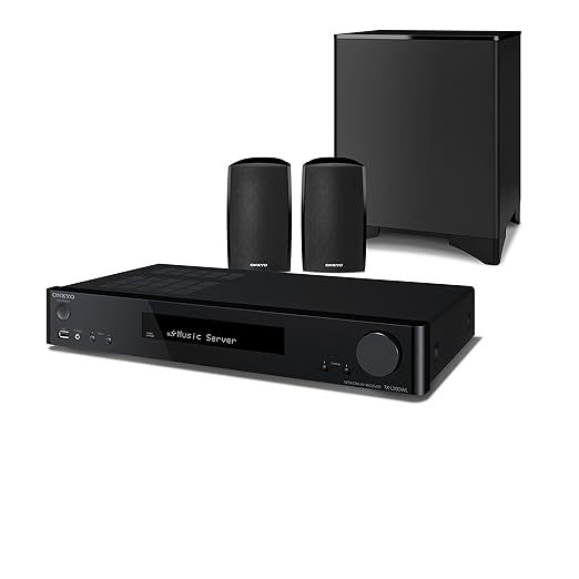 Onkyo LS5200(B) 2.1-Kanal Heimkinosystem, inkl. Satelliten Lautsprecher und Subwoofer (WLAN, Bluetooth, Musik Streaming, Spot