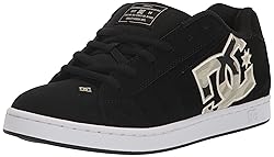 DC Men's Net Skate Casual Shoe, Black/Camel, 11