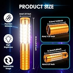 ZSSXOLED 4 PCS LED Strobe Baton Lights Rechargeable