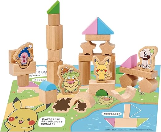 Amazon カワダ Kawada Monpoke はじめてがいっぱい バケットつみき Mp 01 積み木 おもちゃ