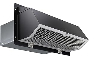 JIANBENKJ Microwave Vent Range Hood Vent Wall Vent Cap for Microwave Exhaust,Kitchen/Bath Ventilation Fan/Stove Outside Vent Cover,Wall Exhaust Vent Kit Vent Hood Wall Cap for 3-1/4" x 10" Duct,Black