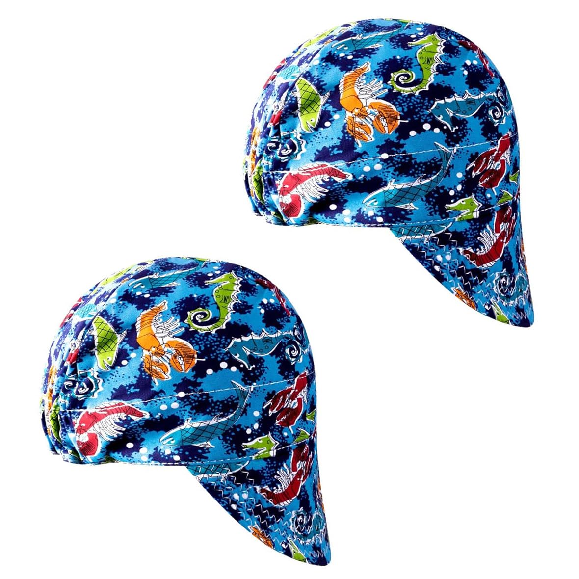 2 Pack Flame Retardant Welder Hats, Mesh Lined, Durable, For Welders, Electricians, Fits Most Welding Helmets