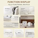 Yintiny Portable CD Player Transparent Lid Speakers Bluetooth USB Port view 7