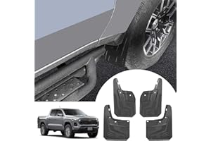 ANMOSVO Mud Flaps for Chevrolet Colorado 2025 2024 2023 - NO Need to Drill Holes Wheel Lip Molding Front & Rear Splash Guard for Chevy Colorado Without Fender Flares Accessories (Not Fit for GMC Canyon)(4PCS)