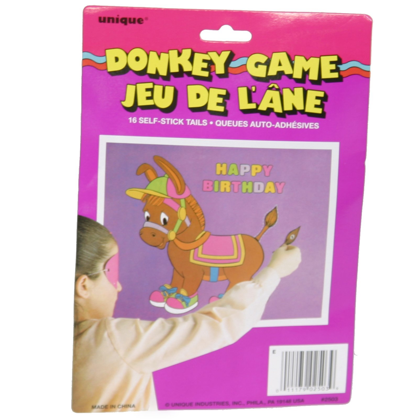 Deluxe Pin the Tail on the Donkey Party Game (1 Set) - Premium Quality and Vibrant Design, Classic Fun for Kids and Adults