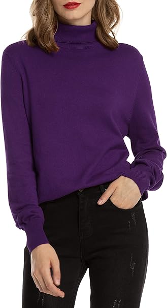 maglioncino collo alto donna