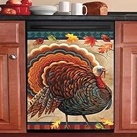 Thanksgiving Turkey Magnet Dishwasher Sticker, Protective Film for Kitchen Refrigerator Appliances, Magnetic Decals for…