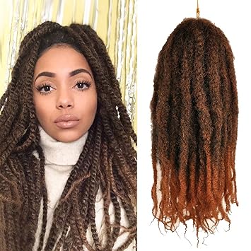 Amazon Com Mychanson 2packs Afro Kinky Twist Crochet Hair Jumbo
