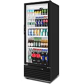 Velieta 24.5" 15 Cu. Ft. Commercial Beverage Refrigerator, Glass Door | 4 adjustable shelves, Door lock, Self-closing door, LED lighting, Shops restaurants bars, Digital temp control