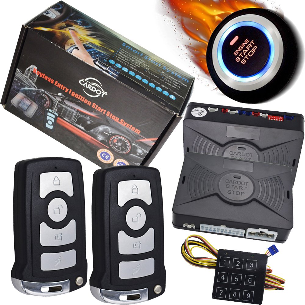 最新情報 Cardotキーレス点火車開始停止ボタンオート車セキュリティシステム B018nhadyy New限定品 Lactld Org