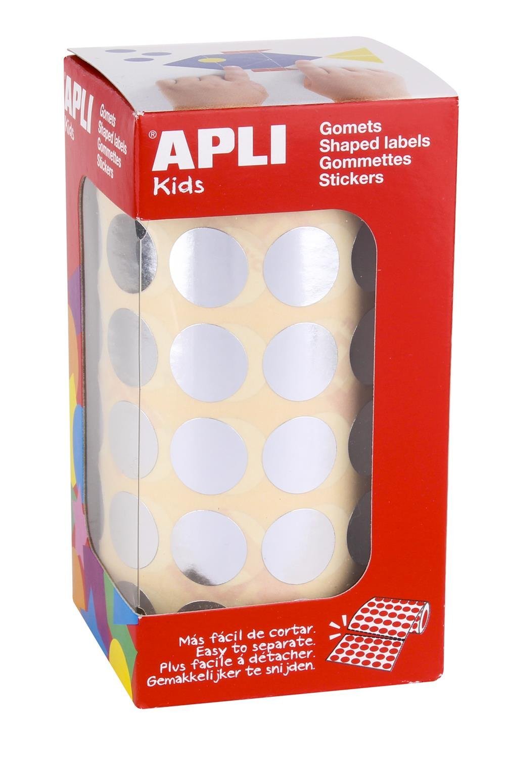 APLI Kids 11630 – Roll of Round Elastics, 15 mm, Silver