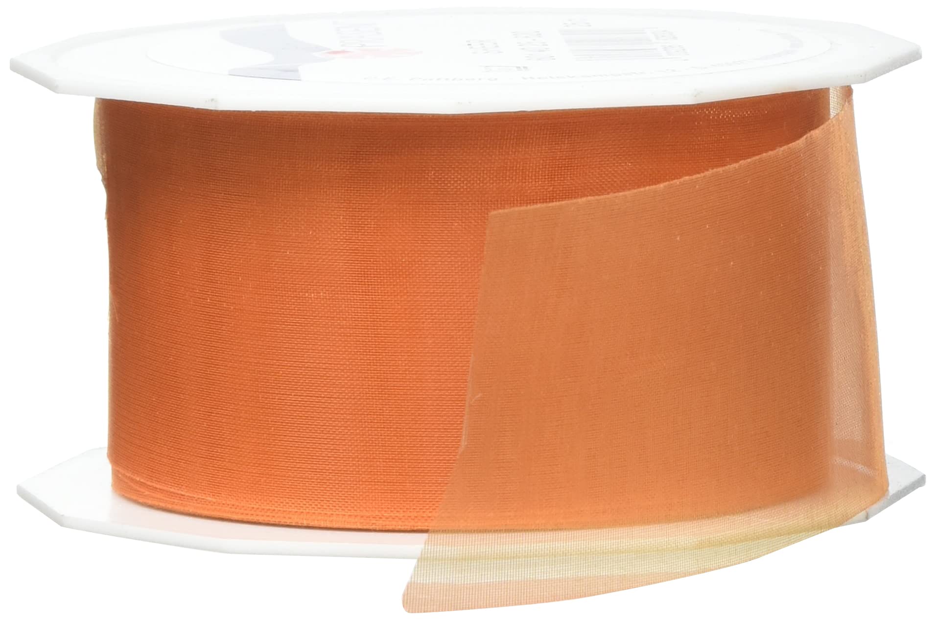 C.E. Pattberg Sheer Organza Ribbon Orange, 27 Yards Gift Wrap Ribbon, 1.6 inches Width, Accessories for Decoration & Handicrafts, Decoration Ribbon for Presents, for Every Occasion — image 1