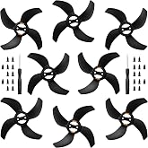 Craznick Avata 360 Propellers Blades - 8Pcs Props Quick Replacement Propeller Spare Part 3340S Low Noise Wings for DJI Avata 360 Drones Accessories Black Tips