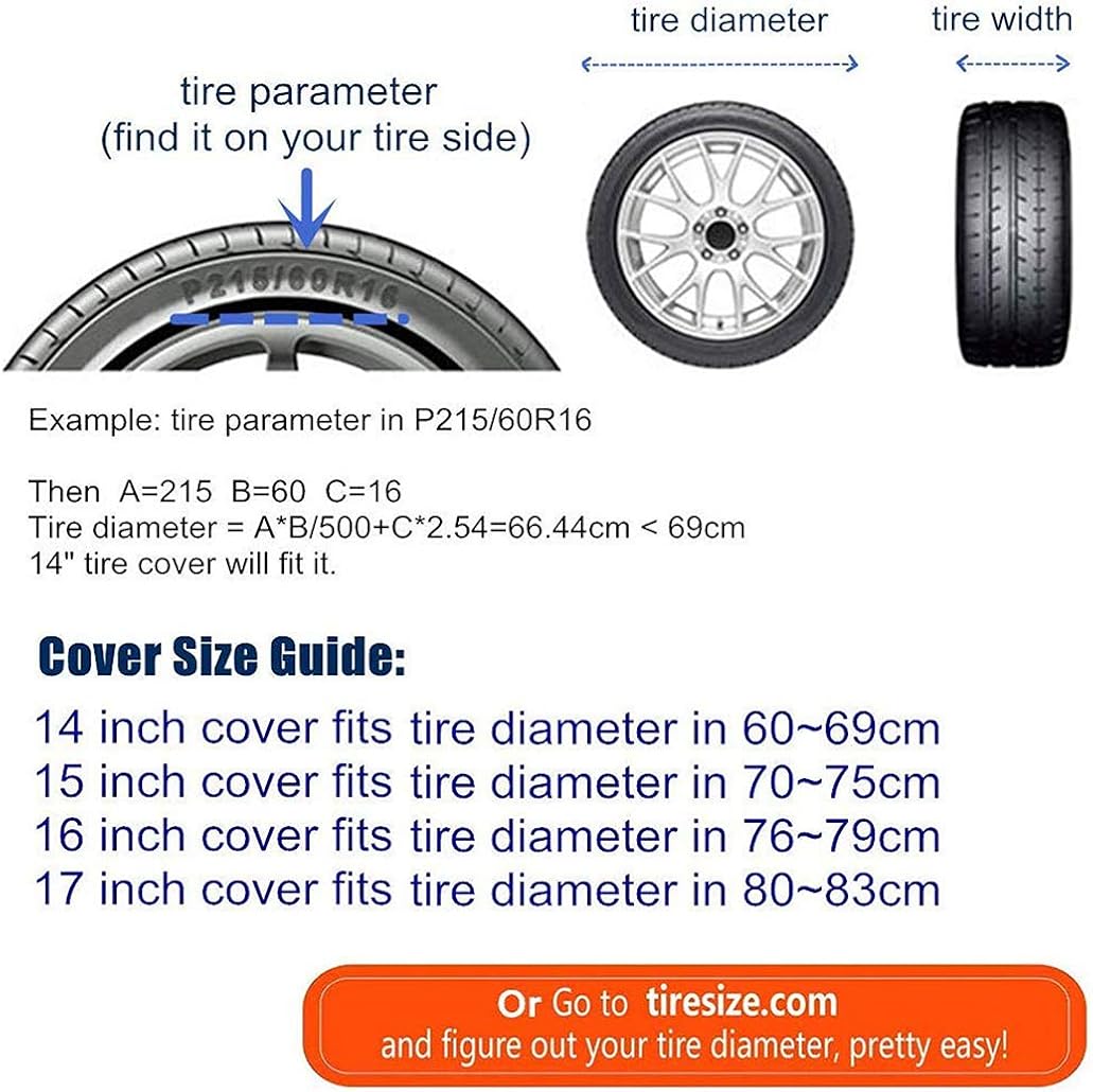 MSGUIDE US Mail Rural Carrier Spare Wheel Tire Cover Weatherproof Tire