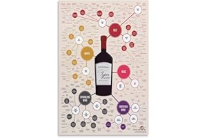 Different Types of Wine Guide Posters Poster Decorative Painting Canvas Wall Posters And Art Picture Print Modern Family Bedr