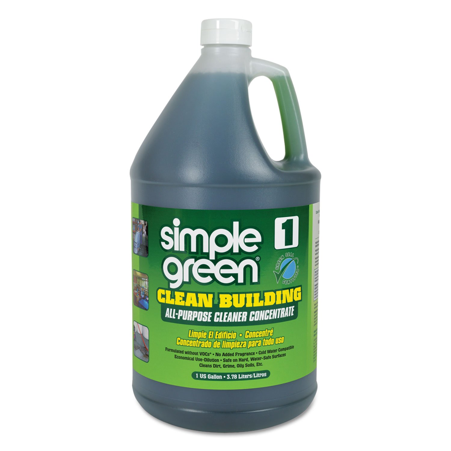 SIMPLE GREEN = SUNSHINE MAKERS Clean Building All-Purpose Cleaner Concentrate, 1gal Bottle, New