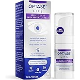 Optase LIFE Sensitive Eye Daily Renewal Cream - Hydrating Eye Cream for Skin Use Around Dry and Sensitive Eyes - Smooths Fine Lines, Preservative-Free, Eye Doctor and Dermatologist Approved - 15 ML