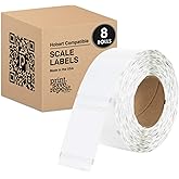 Hobart Quantum QWU300 Scale Labels | 2.25 x 3 in | 8,000 Labels | 8 Rolls of 1,000