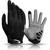 BEIST Cycling Gloves for Men, Anti-Slip Breathable Touchscreen Gloves, Suitable for Mountain & Road Biking, Unisex, Black, Sizes S-XL