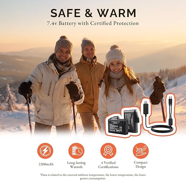SAVIOR HEAT HEATED GLOVES, 3 HEAT LEVELS 7.4V BATTERY POWERED RECHARGEABLE WINTER GLOVES FOR MEN WOMEN, WATER-RESISTANT WINDPROOF ELECTRIC HAND WARMERS FOR SKIING SNOWBOARDING OUTDOOR WORK
